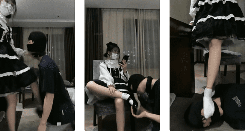 可爱鬼 | 洛丽塔S暴打/骑马转胯/鞭打/耳光/白袜脚踩踏/裸足踩脸