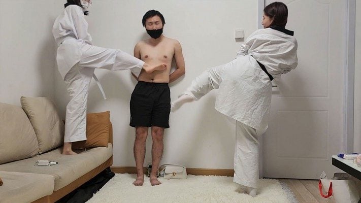 高兴儿 | 带跆拳道初学者妹妹踢踩靶子