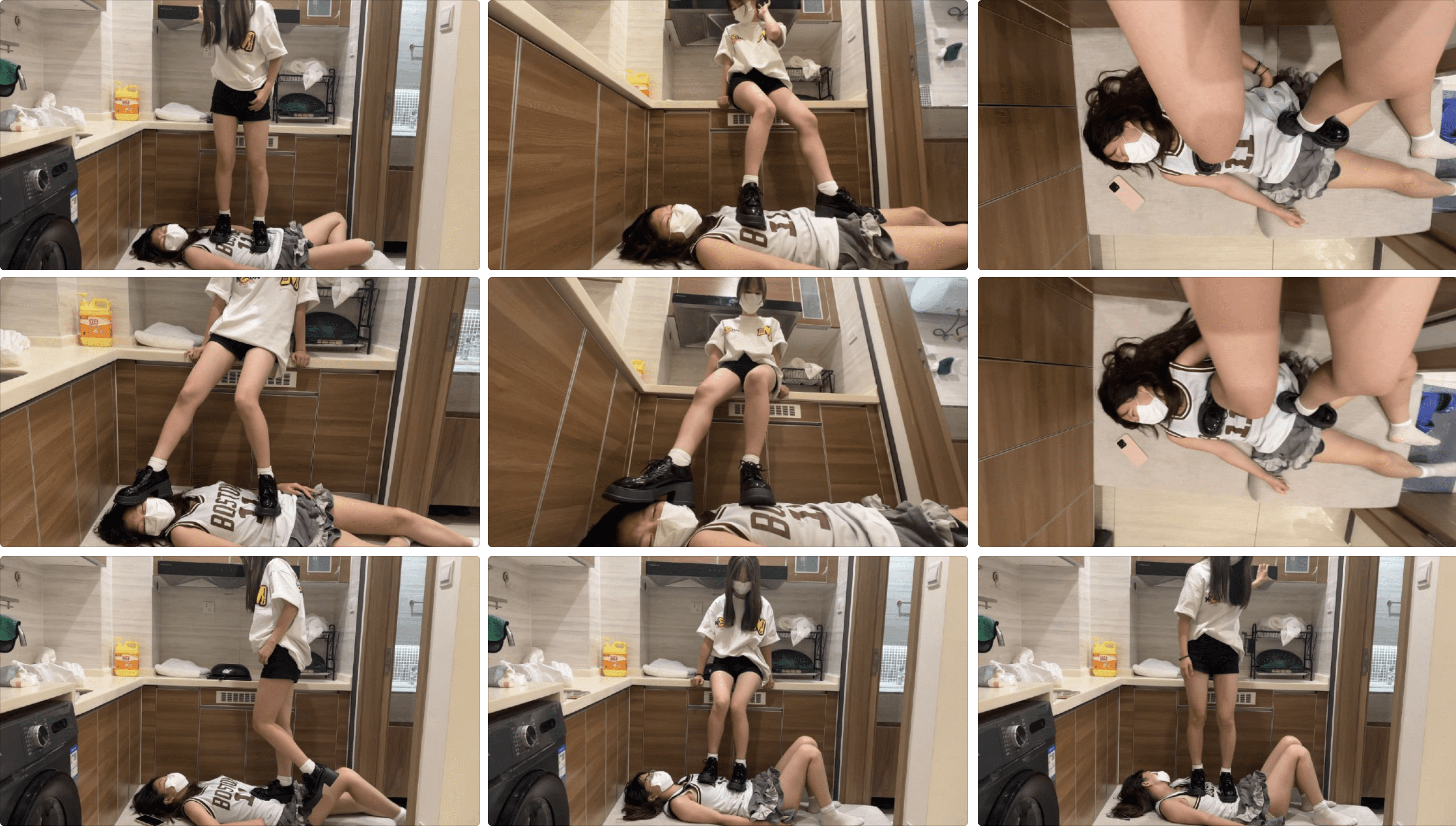 208 Girls Dormitory | Little leather shoes trample the bitch with all their weight