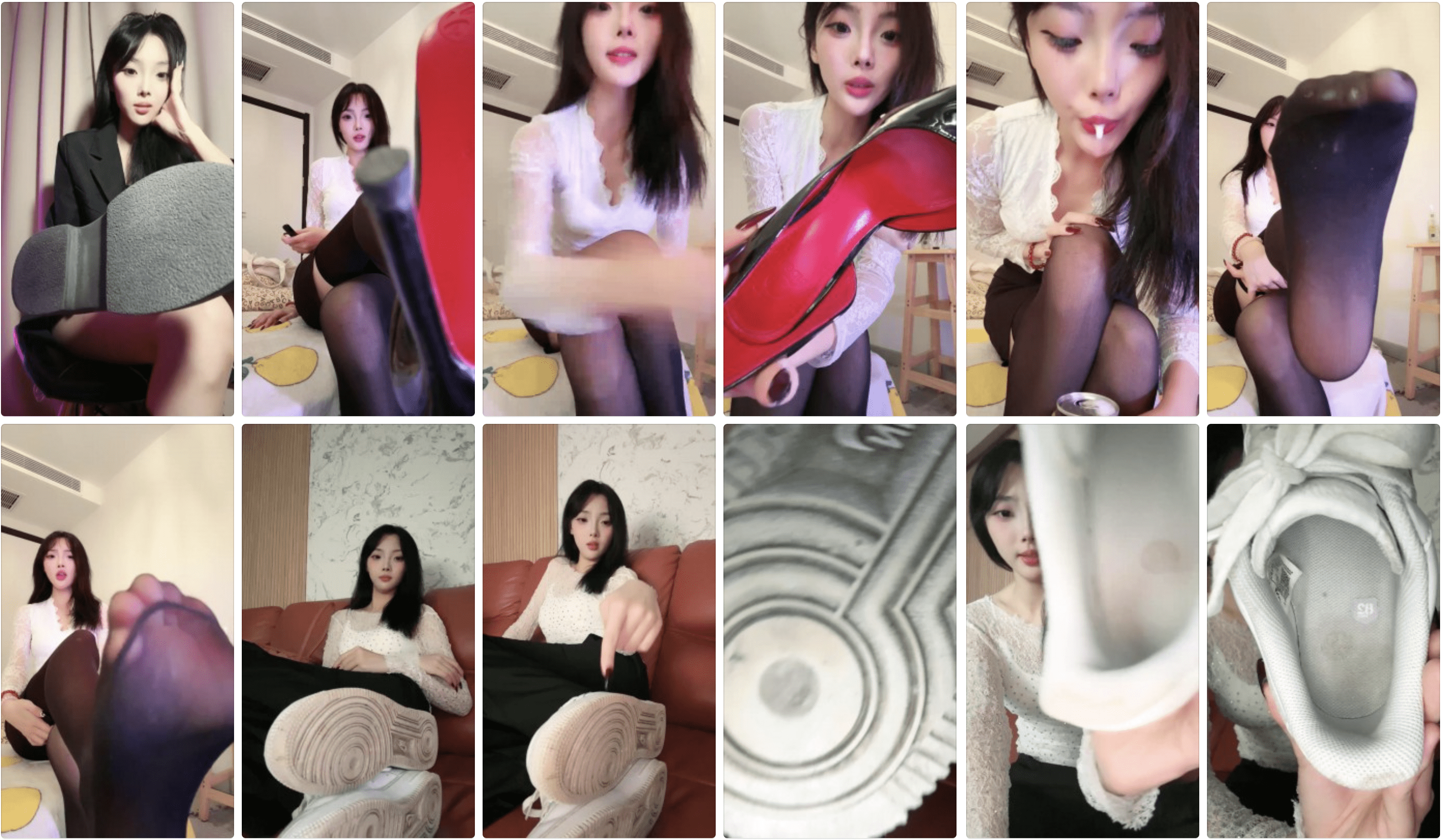 Hanxi | First-person perspective compilation of vulgar and humiliating language used against the mother - video screenshots