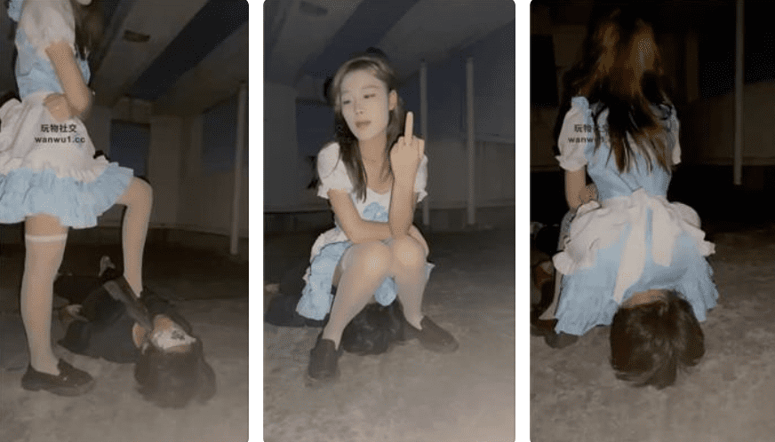 娜娜 | 可爱女生范白丝袜丝足户外公开处刑