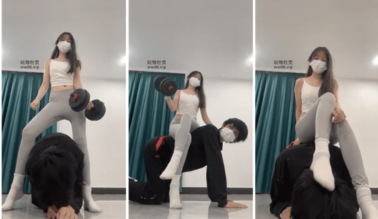 甜恬 | 瑜伽女神S/骑马踩踏/耳光踢踹/强制闻白袜