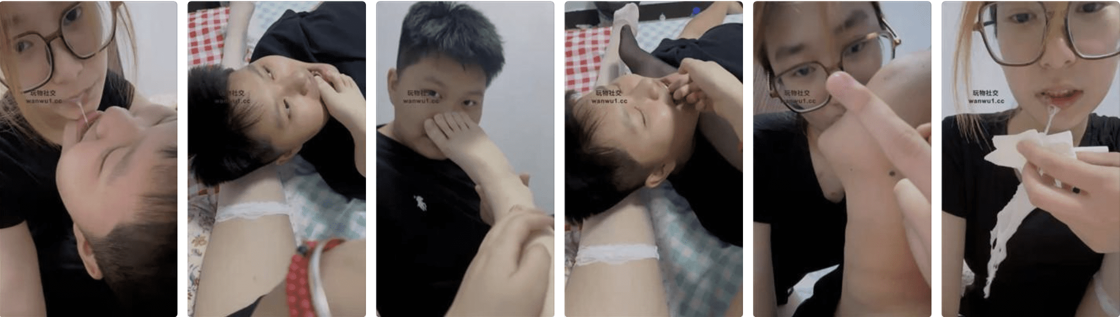拉拉情侣 | 吐口水诱惑/坐脸窒息/舔脚-视频截图