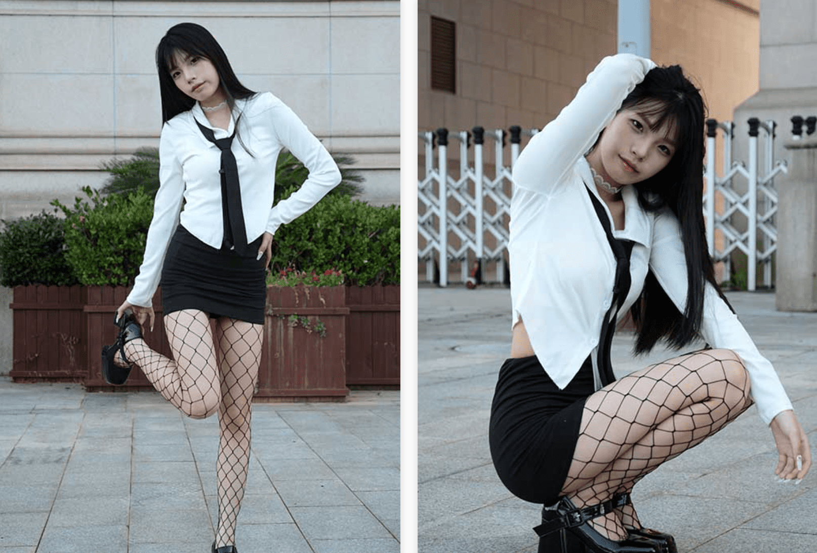 初夏女神 | 番茄闪亮登场 高跟渔网袜(带视频)-视频截图