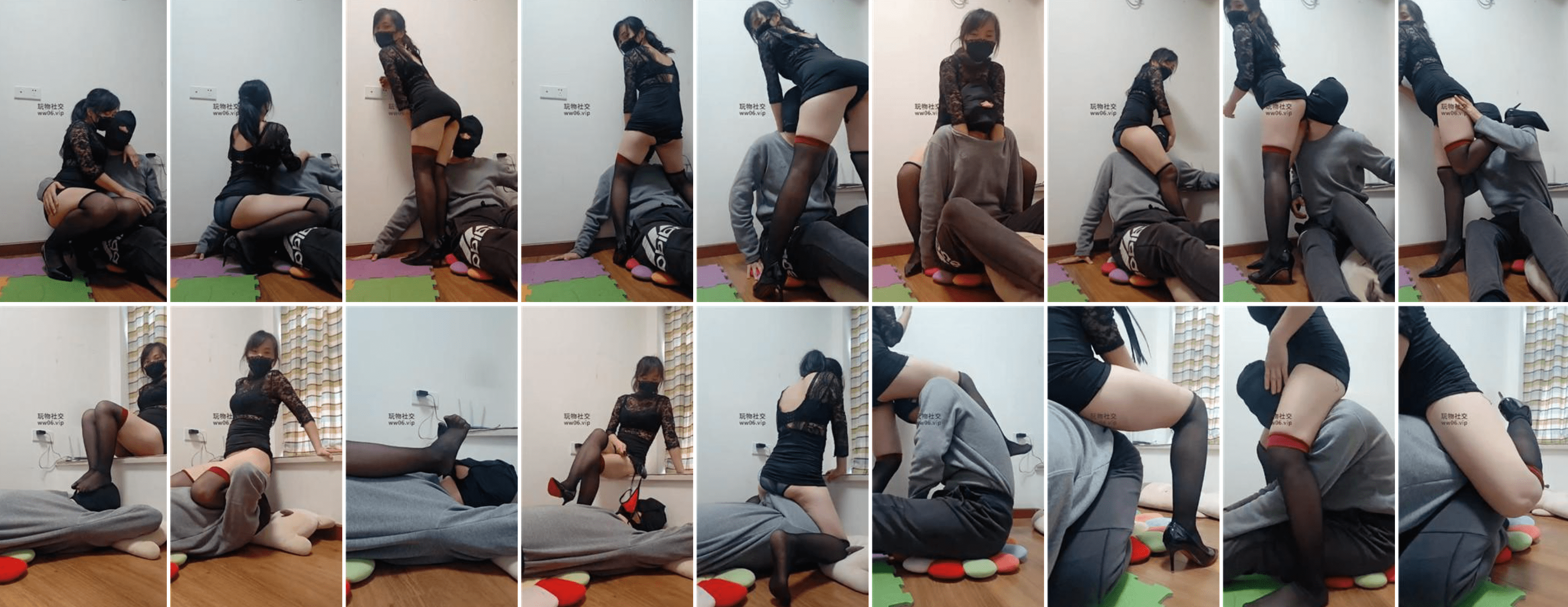 思纯 | 性感黑丝美腿虐杀脚下奴-视频截图