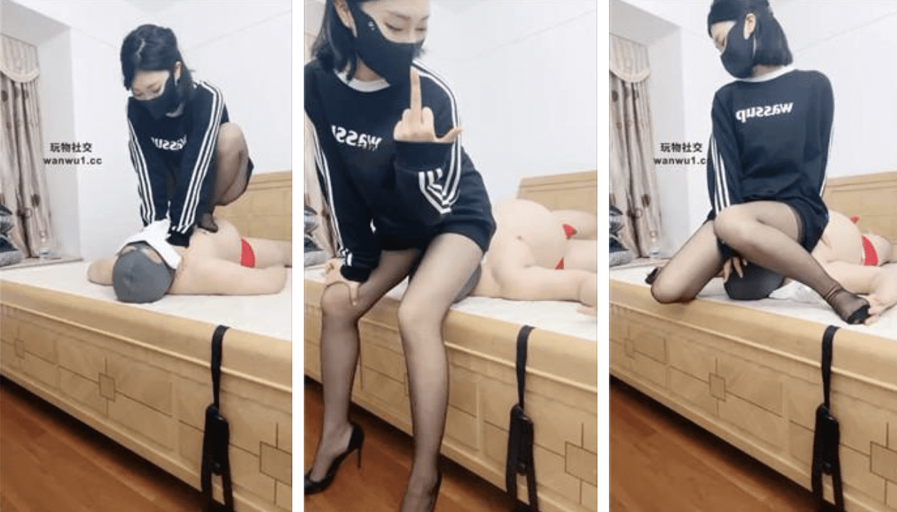 飒飒 | 中指鄙视/坐脸手捂窒息/白袜塞嘴