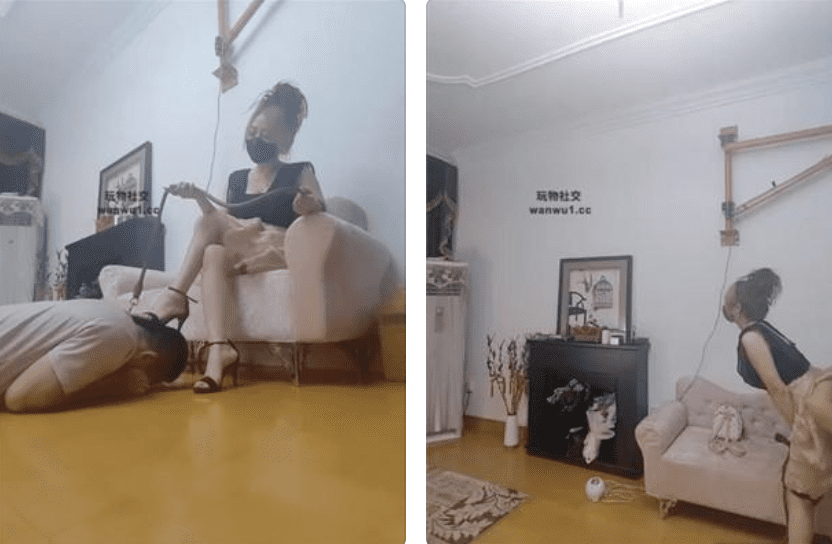 魔鬼天使 | 高跟凉鞋驯化厕奴