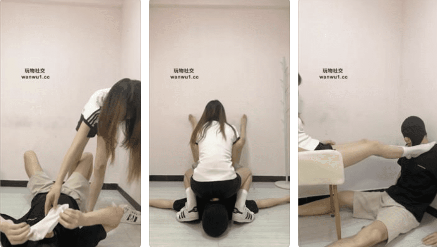 狗哥 | 体操女神贝壳头白丝踩虐