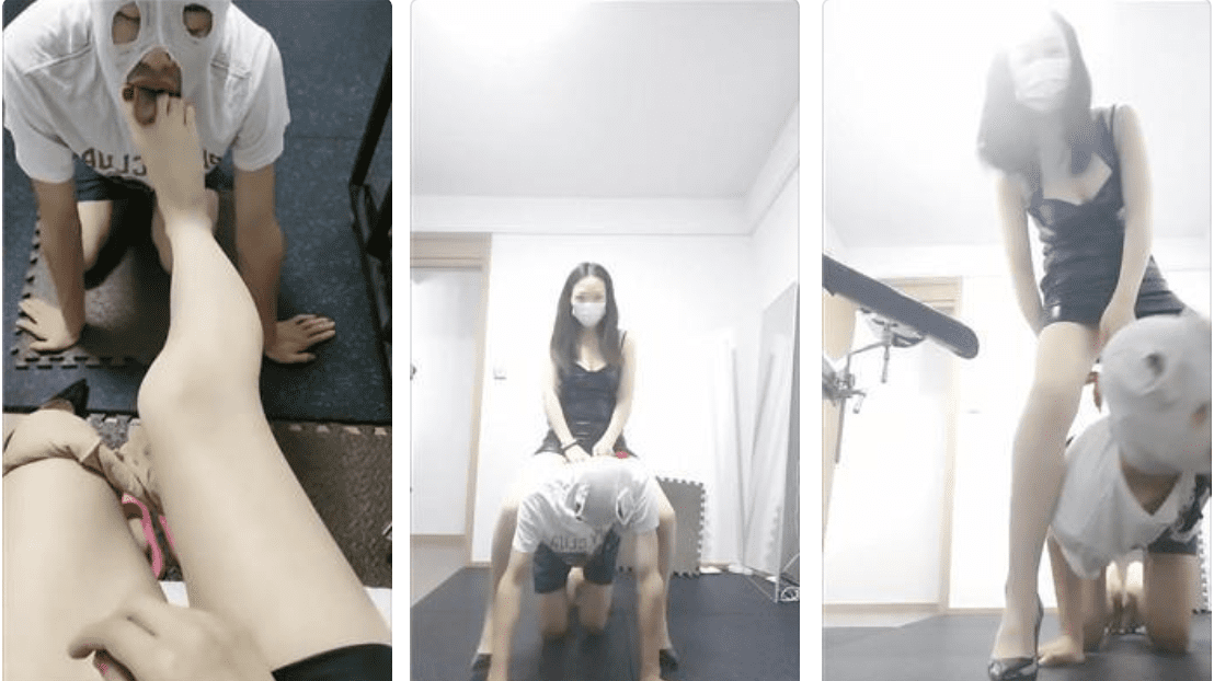 Jiangnan | Horse riding/Original meat stockings foot abuse/Feeding saliva/Sucking toes/Rewarding holy water
