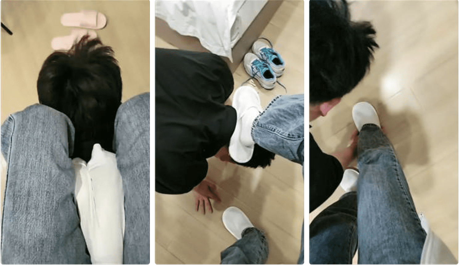 Case | White-socked feet ravaging masochistic boyfriend - video screenshot
