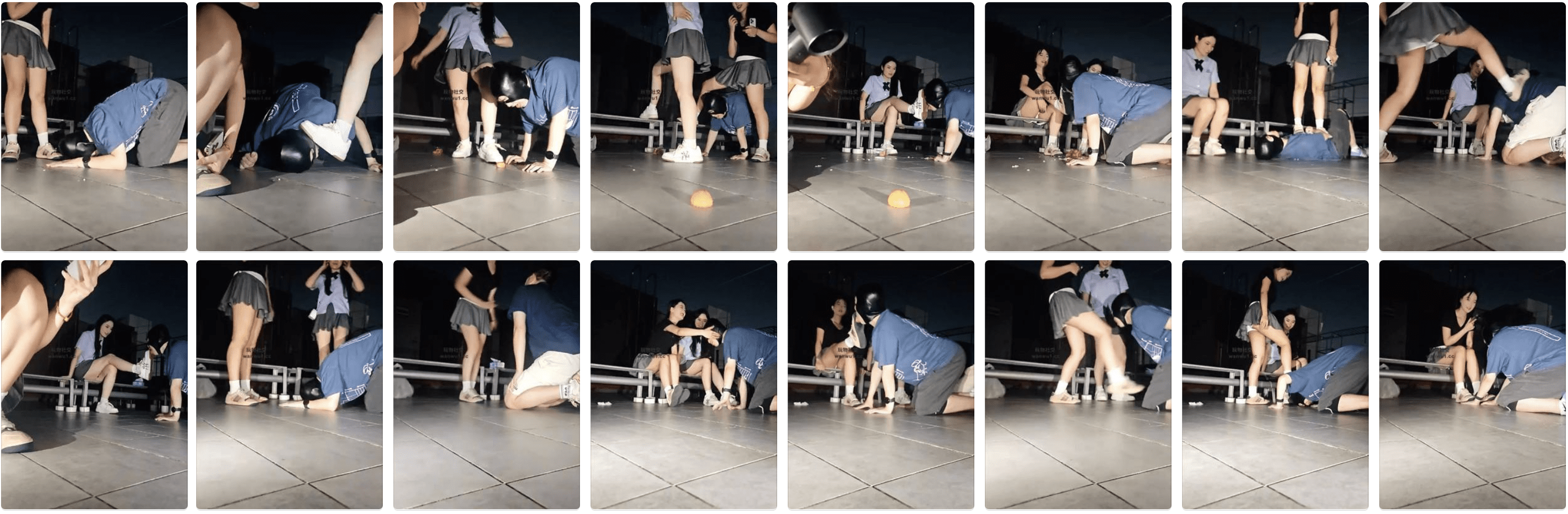 上头姐妹团 | 双S阳台公开处刑跟踪狂 双视角版-视频截图