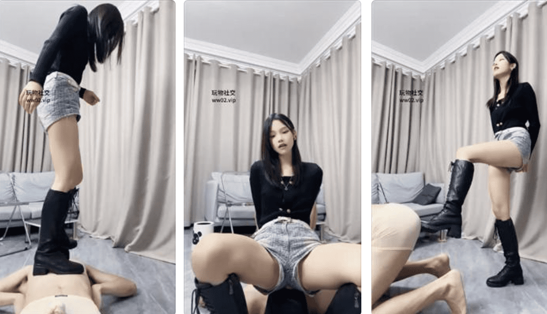 狗哥 | 长靴踢踹/虐乳腿绞/转胯狗爬