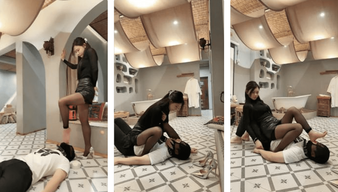 妮可 | 绿帽下跪等女友约会回家伺候