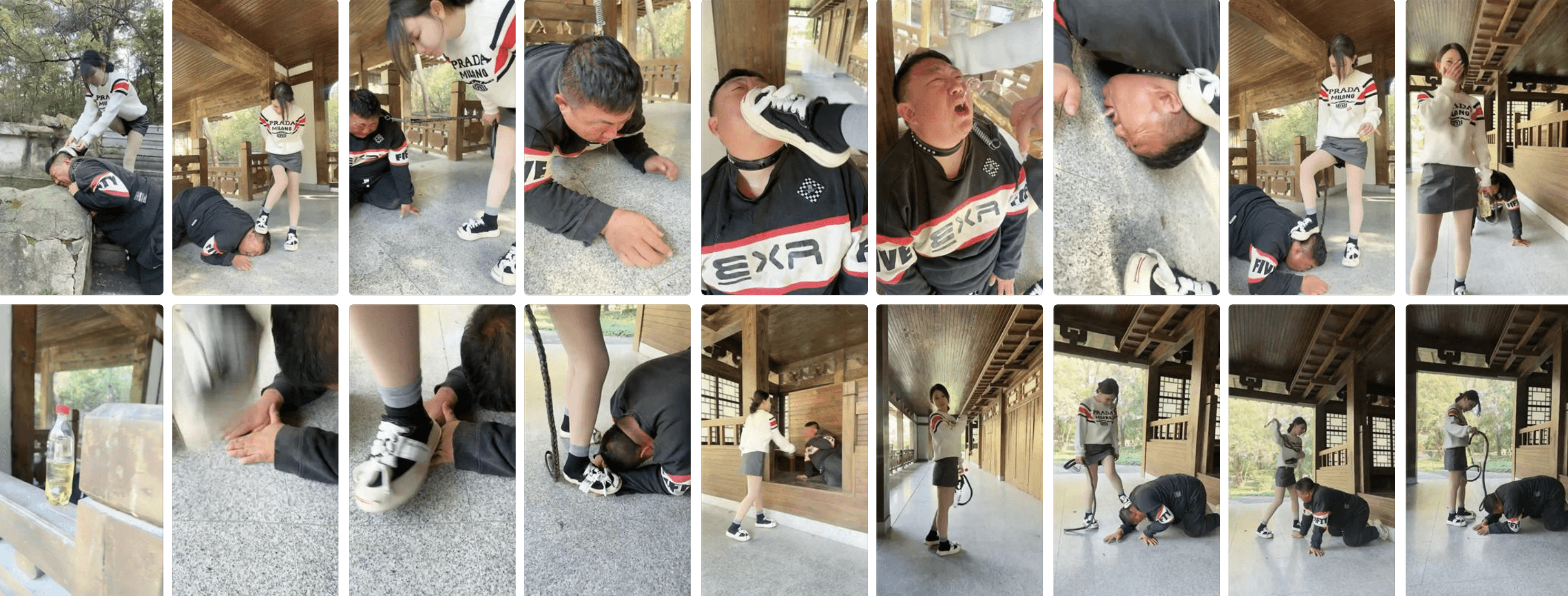 妮可 | 户外遛狗公开处刑-视频截图