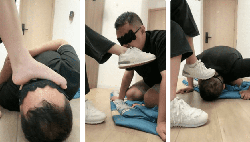 上海学生主 | 近距离闻舔脏鞋白袜裸足