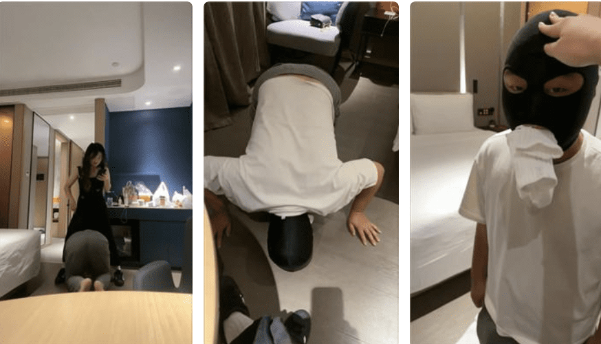 子熙大人 | 嘴叼白袜/骑马鞭打/裸足脏鞋底狂舔