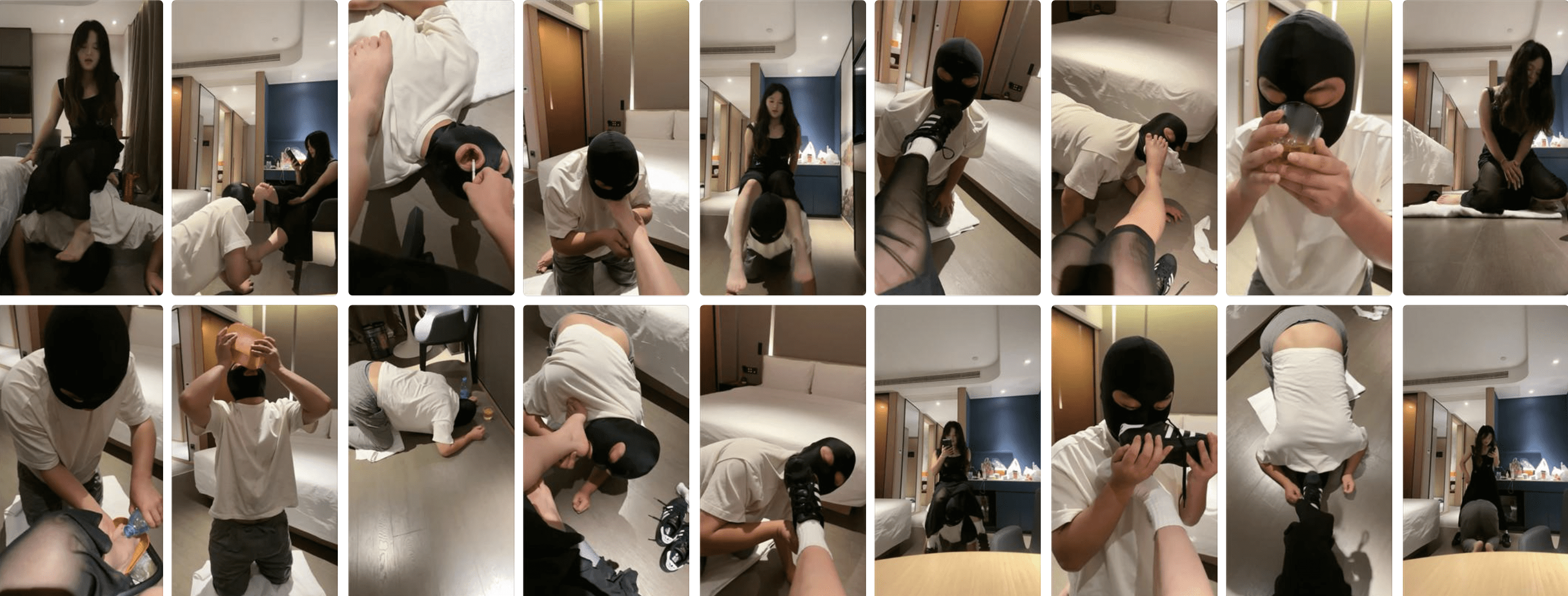 子熙大人 | 嘴叼白袜/骑马鞭打/裸足脏鞋底狂舔-视频截图