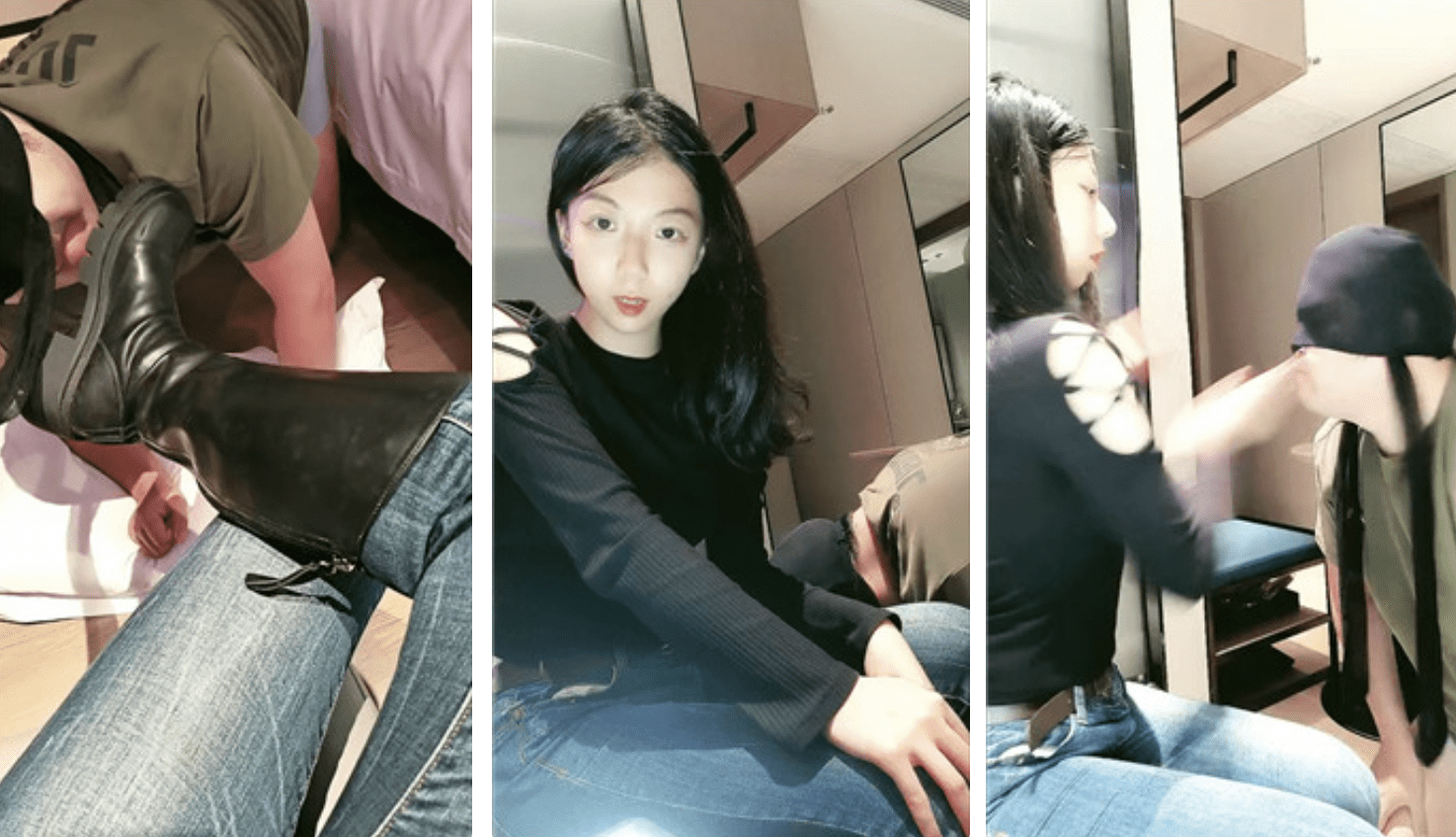 绮语 | 舔长靴脏棉袜/抽耳光