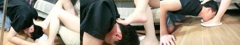 Dai Ying | Barefoot Fetish Licking Feet and Feeding Yogurt Full Version