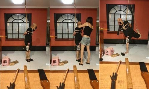 飼育繁殖基地 |ストッキングで絞首刑にされ、猿ぐつわをかまされ、靴の匂いを嗅がされる