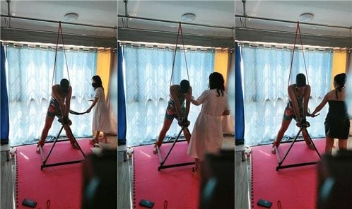 ゲサンダブルS、縛られ、猿ぐつわをかまされ、激しく殴打される