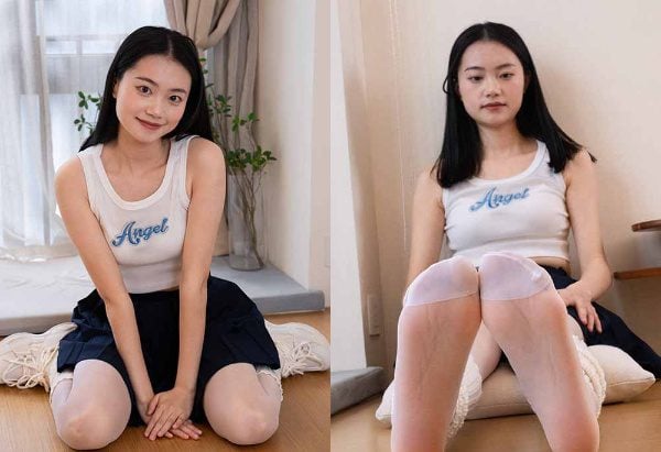 天宇写真 | NO 097 Qiqiスポーツシューズ薄い白いシルクつま先補強ビデオ付きビデオ付き