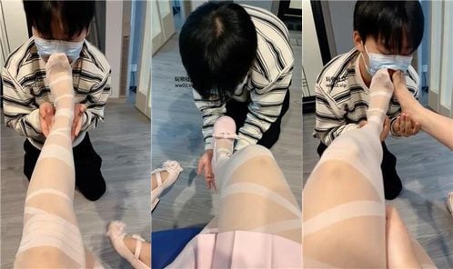 不甜 | 双S洛丽塔 白丝脚狂舔 脚插嘴 吮吸脚趾 双视角版