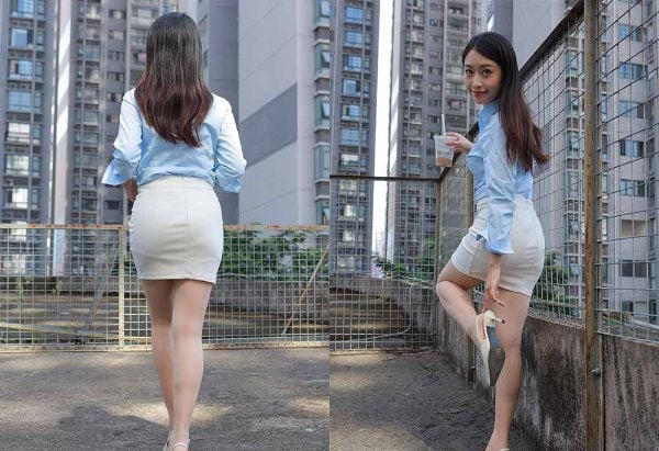 IESS异思趣向 | 丝享家 1915 小婕 白色短裙 下