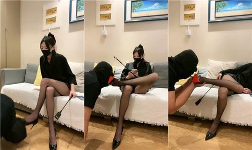 狸狸 | 长腿车模S 美腿踩虐 脚喂酸奶