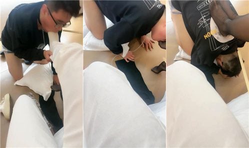 筱筱女王 | 双S 藤条鞭打 跪舔黑丝jio 双视角版