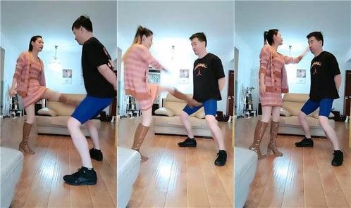 Zi Yan | Long boots violent crotch kick, hard-mouthed bitch