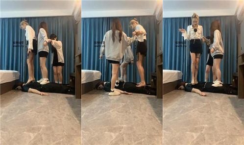 欣婷 | 3S 小白鞋白袜 高跟踩踏 三视角版