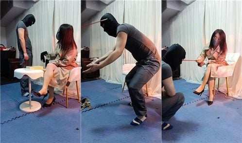 冰炫 | 吊绑口球塞嘴虐打 骑马狗爬 鞭打