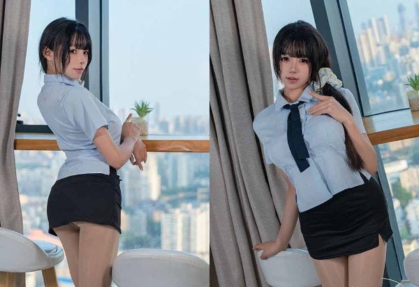 美图精选 | 1765 咬一口兔娘 黏黏团子兔 office下午茶