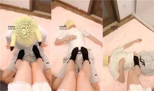 思思 | 原味黑棉袜踩