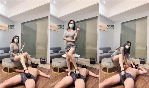 Wu En | Dirty leather shoes trample, feed, lick the toilet
