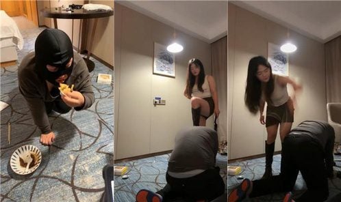 子熙大人 | 吃烟灰 长靴暴力踢踹