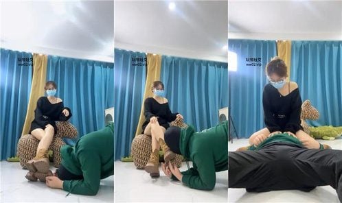 素人挖掘机 | 小姐姐马丁靴白棉袜气味辱