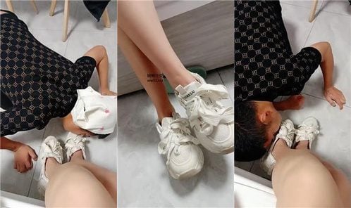 沈阳小苹果 | 素人小姐姐的船袜玉足虐