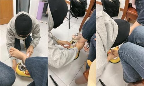 双双主人 | 双S 强推 圣水喂食 口水拉丝 酸奶脚皮混合物