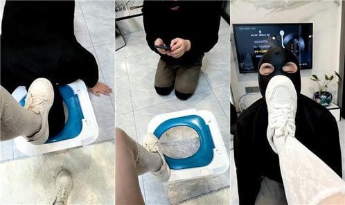 芮兮夫妻 | 小白鞋白丝踩虐 赏赐圣水