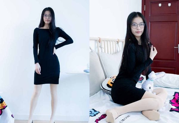 Wulian Media | Fuling flat shoes, thick flesh-colored silk, thick black silk, rubber bands, foot tying and foot tickling, plot with video with video