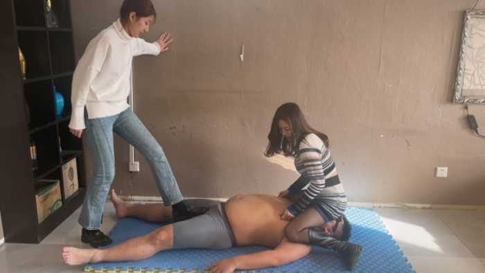 蛋碎娇娃 | 御姐s带素人妹妹玩狗