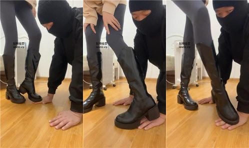 KKsama | 手铐捆绑 长靴超臭棉袜辱 掐乳
