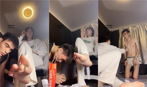 璋爷 | 裸足恋足舔 滴蜡