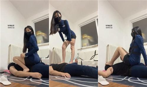 梓晨大大 | 铁手铐捆绑 美腿全体重踩踏 藤条鞭打