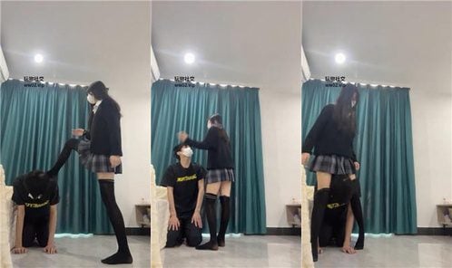 甜恬 | 骑马过膝袜踢踹 裸足狂舔 坐脸窒息