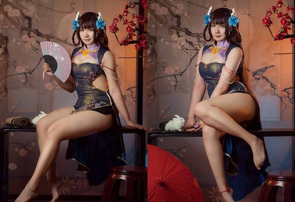 美图精选 | 1817 麻花酱 比睿旗袍 女仆
