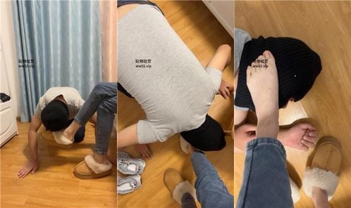 KKsama | 毛拖鞋捂汗脚舔