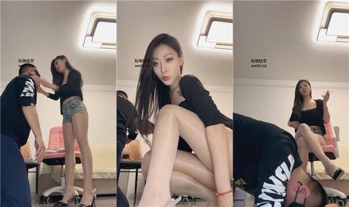 莫吉托 | 长腿车模S 猜拳连环抽耳光专场
